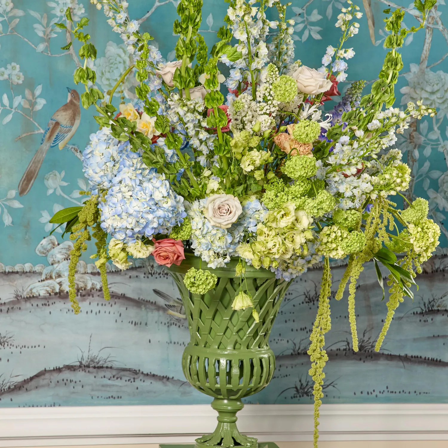 Mrs. Alice Adelaide Green Lattice Urn< Vases | Vases & Planters