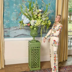 Mrs. Alice Adelaide Green Lattice Urn< Vases | Vases & Planters