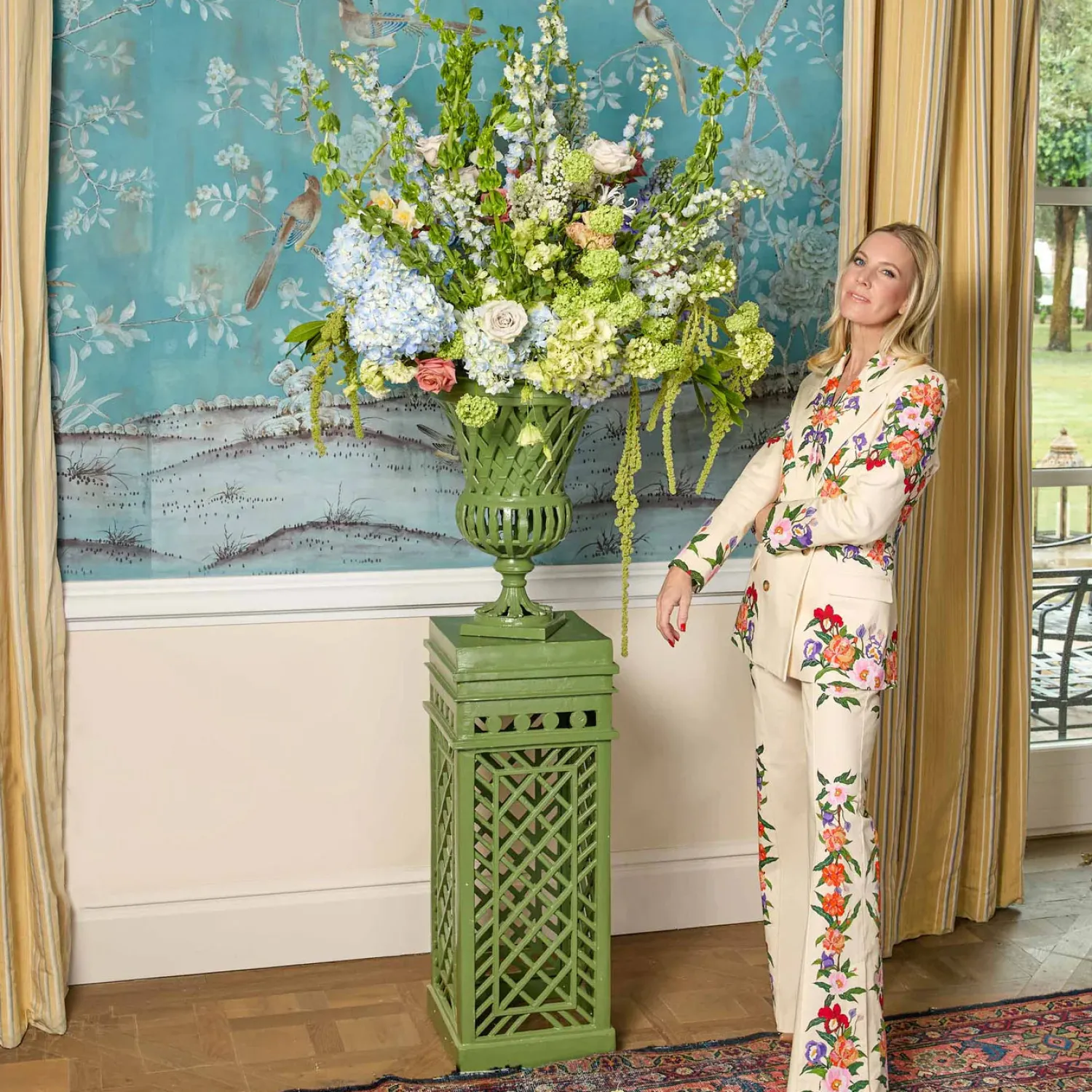 Mrs. Alice Adelaide Green Lattice Urn< Vases | Vases & Planters