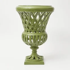 Mrs. Alice Adelaide Green Lattice Urn< Vases | Vases & Planters