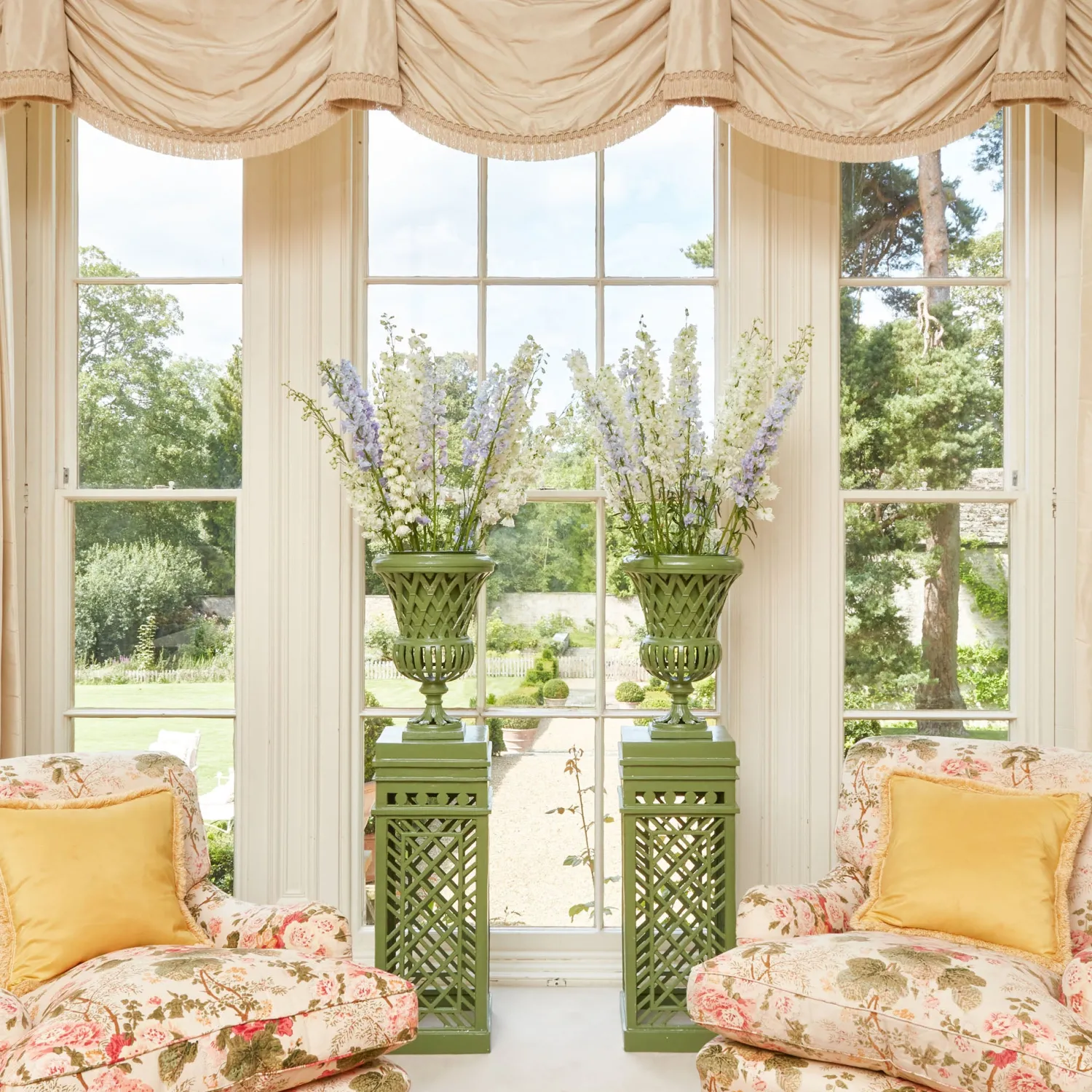 Mrs. Alice Adelaide Green Lattice Urn< Vases | Vases & Planters