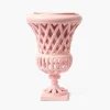 Mrs. Alice Adelaide Pink Lattice Urn< Vases | Vases & Planters