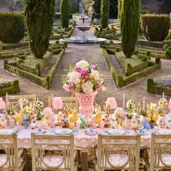 Mrs. Alice Adelaide Pink Lattice Urn< Vases | Vases & Planters