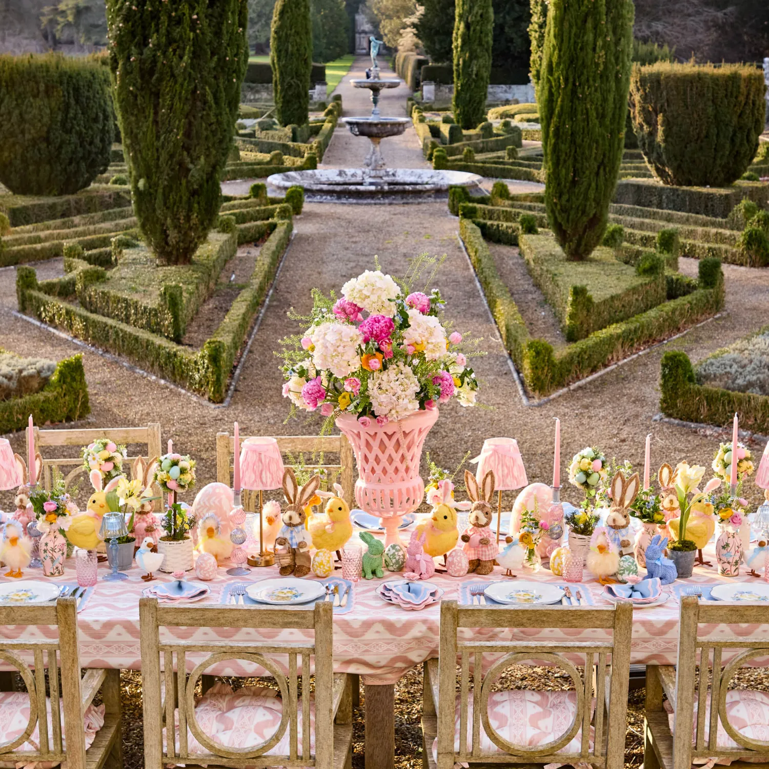 Mrs. Alice Adelaide Pink Lattice Urn< Vases | Vases & Planters