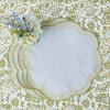Mrs. Alice Alathea Blue & Green Linen Placemats (Set of 4)< Placemats