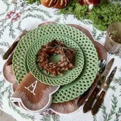 Mrs. Alice Alathea Caramel Linen Placemats (Set of 4)< Placemats