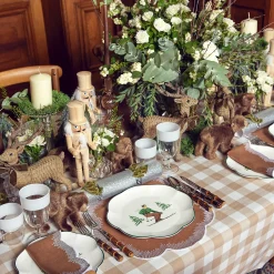 Mrs. Alice Alathea Caramel Linen Placemats (Set of 4)< Placemats