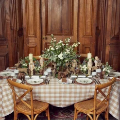 Mrs. Alice Alathea Caramel Linen Placemats (Set of 4)< Placemats