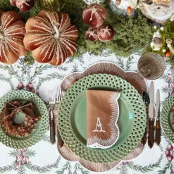 Mrs. Alice Alathea Caramel Linen Placemats (Set of 4)< Placemats