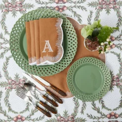 Mrs. Alice Alathea Caramel Linen Placemats (Set of 4)< Placemats
