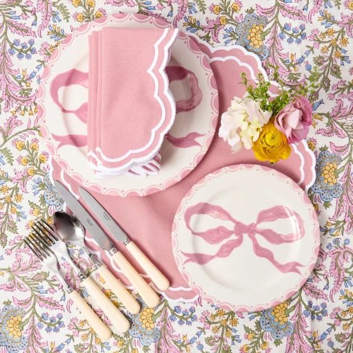 Mrs. Alice Allegra Pink Napkins (Set of 4)< Napkins | Mrs. Alice Monogram