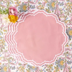 Mrs. Alice Allegra Pink Placemats (Set of 4)< Placemats