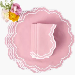 Mrs. Alice Allegra Pink Placemats (Set of 4)< Placemats