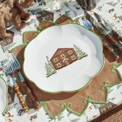 Mrs. Alice Alpine Chalet Dinner & Starter Plates (Set of 8)< Crockery Sets