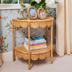 Mrs. Alice Annabelle Rattan Side Table< Furniture | Furniture