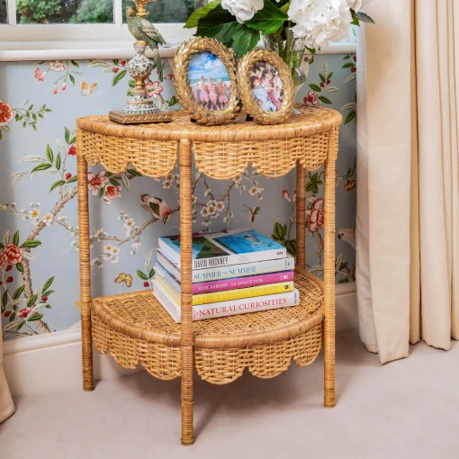 Mrs. Alice Annabelle Rattan Side Table< Furniture | Furniture