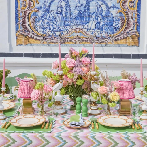 Mrs. Alice Apple Green Isabella Napkins (Set of 4)< Summer Table Linen | Napkins