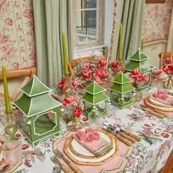 Mrs. Alice Apple Green Pagoda Lantern< Year-round Decorations | Spring Decorations