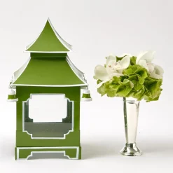 Mrs. Alice Apple Green Pagoda Lantern< Year-round Decorations | Spring Decorations