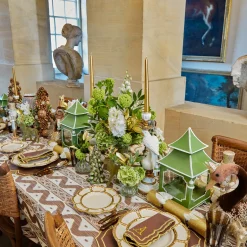 Mrs. Alice Apple Green Pagoda Lantern Set< Year-round Decorations | Spring Decorations