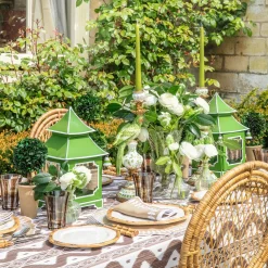 Mrs. Alice Apple Green Pagoda Lantern< Year-round Decorations | Spring Decorations