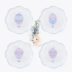 Mrs. Alice Bea Balloon Starter Plates (Set of 4)< Starter Plates | Crockery Sets