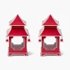 Mrs. Alice Berry Red Mini Pagoda Lantern (Pair)< Year-round Decorations | Spring Decorations