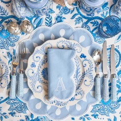 Mrs. Alice Bettina Blue & White Napkins (Set of 4)< Napkins | Mrs. Alice Monogram