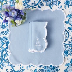 Mrs. Alice Bettina Blue & White Napkins (Set of 4)< Napkins | Mrs. Alice Monogram