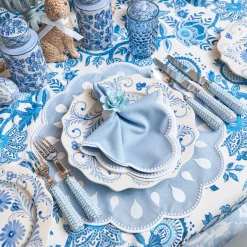 Mrs. Alice Bettina Blue & White Placemats (Set of 4)< Placemats