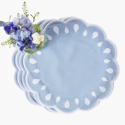 Mrs. Alice Bettina Blue & White Placemats (Set of 4)< Placemats