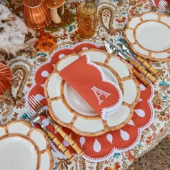 Mrs. Alice Bettina Burnt Orange Placemats (Set of 4)< Placemats
