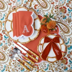 Mrs. Alice Bettina Burnt Orange Placemats (Set of 4)< Placemats