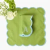 Mrs. Alice Bettina Green & Blue Napkins (Set of 4)< Napkins | Mrs. Alice Monogram