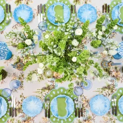 Mrs. Alice Bettina Green & Blue Napkins (Set of 4)< Napkins | Mrs. Alice Monogram