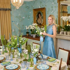 Mrs. Alice Bettina Green & Blue Placemats (Set of 4)< Placemats