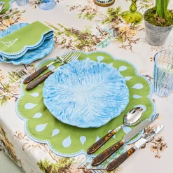Mrs. Alice Bettina Green & Blue Placemats (Set of 4)< Placemats