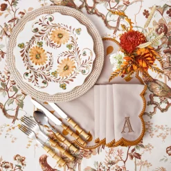Mrs. Alice Bettina Taupe & Mustard Placemats (Set of 4)< Placemats