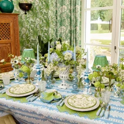 Mrs. Alice Blue & Green Hand Painted Tole Bud Vases (Set of 3)< Vases | Vases & Planters