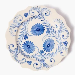 Mrs. Alice Blue Flowers Starter Plate< Starter Plates