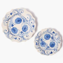 Mrs. Alice Blue Flowers Starter Plates (Set of 4)< Starter Plates | Crockery Sets