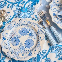 Mrs. Alice Blue Flowers Starter Plates (Set of 4)< Starter Plates | Crockery Sets