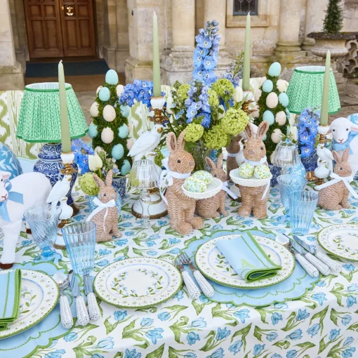 Mrs. Alice Blue Fluted Glassware (Set of 8)< Glasses | Glassware Sets