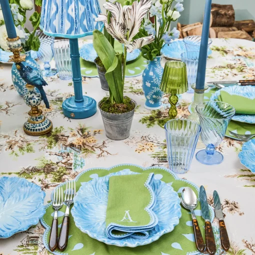 Mrs. Alice Blue Fluted Glassware (Set of 8)< Glasses | Glassware Sets