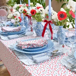 Mrs. Alice Blue Gingham Ruffle Placemats (Set of 4)< Placemats
