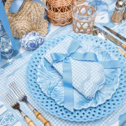 Mrs. Alice Blue Grosgrain Bow - 20cm (Set of 4)< Napkin Rings & Bows