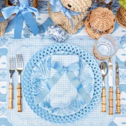 Mrs. Alice Blue Grosgrain Bow - 20cm (Set of 4)< Napkin Rings & Bows