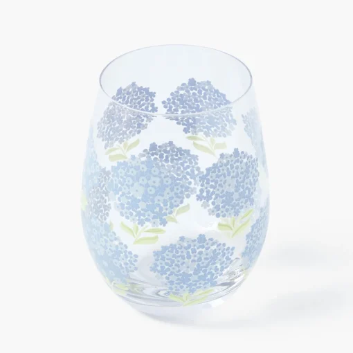 Mrs. Alice Blue Hydrangea Glasses (Set of 4)< Glasses