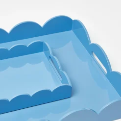 Mrs. Alice Blue Lacquer Tray Set< Trays | For Her