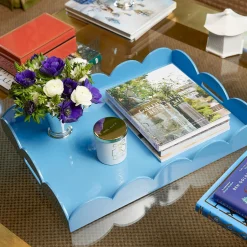 Mrs. Alice Blue Lacquer Tray Set< Trays | For Her